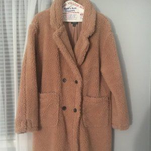 Long Teddy Coat with Buttons!!